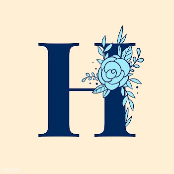 Botanical capital letter H vector | Free stock vector - 532984