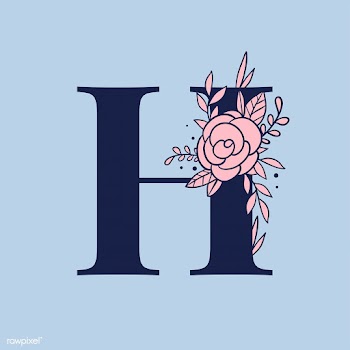 Botanical capital letter H vector | Free stock vector - 533019