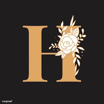 Botanical capital letter H vector | Free stock vector - 533025