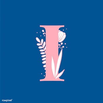 Botanical capital letter I vector | Free stock vector - 532906