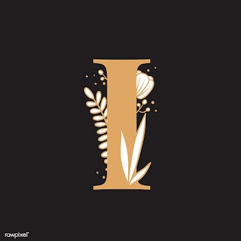 Botanical capital letter I vector | Free stock vector - 532952