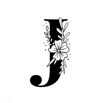 Botanical capital letter J vector | Free stock vector - 532901