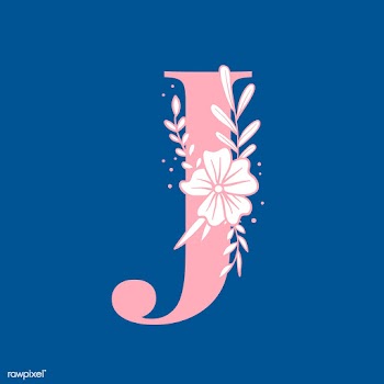 Botanical capital letter J vector | Free stock vector - 533004