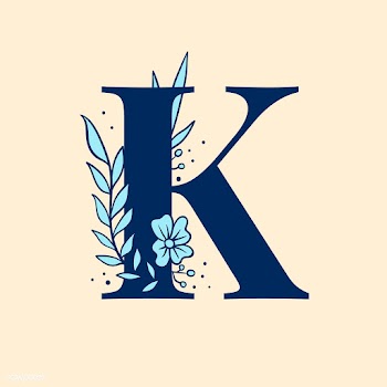 Botanical capital letter K vector | Free stock vector - 532900