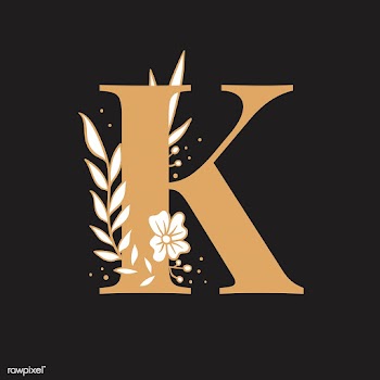 Botanical capital letter K vector | Free stock vector - 532907