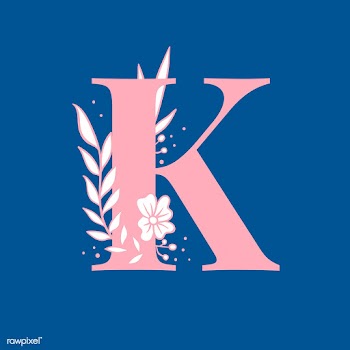 Botanical capital letter K vector | Free stock vector - 532924