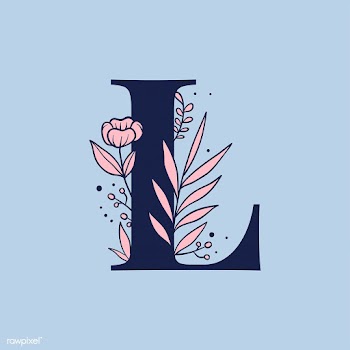 Botanical capital letter L vector | Free stock vector - 532903