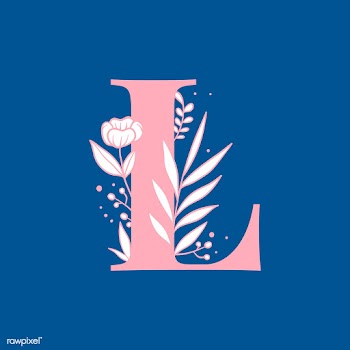 Botanical capital letter L vector | Free stock vector - 532937