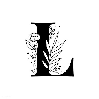 Botanical capital letter L vector | Free stock vector - 533026