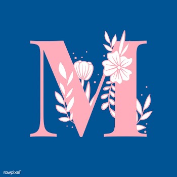 Botanical capital letter M vector | Free stock vector - 532904