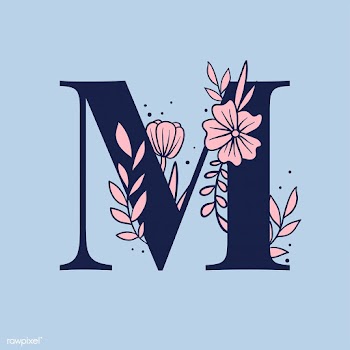 Botanical capital letter M vector | Free stock vector - 532911