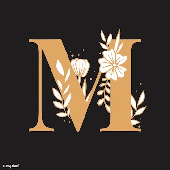 Botanical capital letter M vector | Free stock vector - 532921
