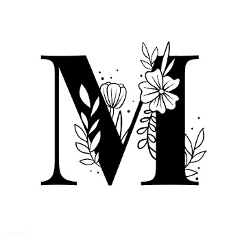 Botanical capital letter M vector | Free stock vector - 533012