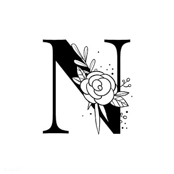 Botanical capital letter N vector | Free stock vector - 533022
