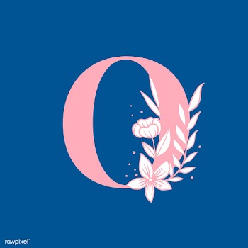 Botanical capital letter O vector | Free stock vector - 533013