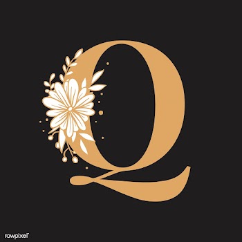 Botanical capital letter Q vector | Free stock vector - 532989