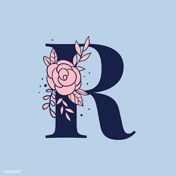Botanical capital letter R vector | Free stock vector - 532957