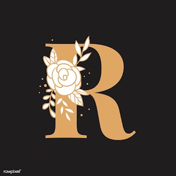 Botanical capital letter R vector | Free stock vector - 532994
