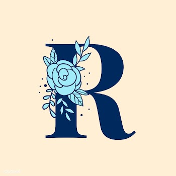 Botanical capital letter R vector | Free stock vector - 533005