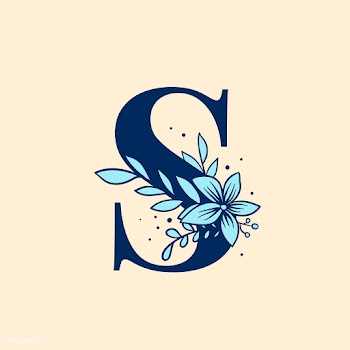 Botanical capital letter S vector | Free stock vector - 532896