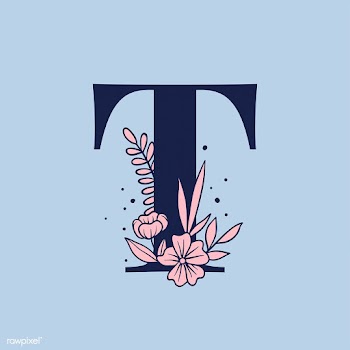 Botanical capital letter T vector | Free stock vector - 532969