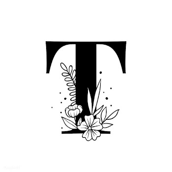Botanical capital letter T vector | Free stock vector - 533015