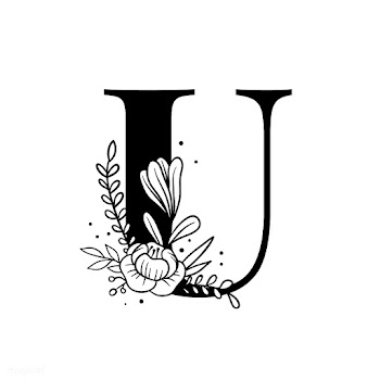 Botanical capital letter U vector | Free stock vector - 532978