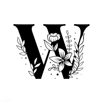Botanical capital letter W vector | Free stock vector - 532979