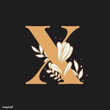 Botanical capital letter X vector | Free stock vector - 532959
