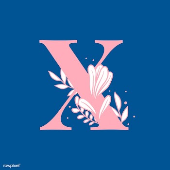 Botanical capital letter X vector | Free stock vector - 533021