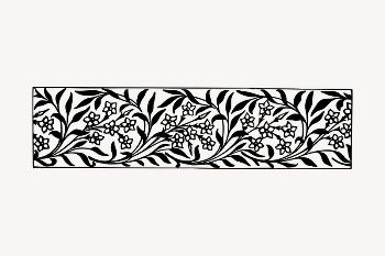 Botanical divider clipart, decorative illustration | Free Vector Illustration - rawpixel