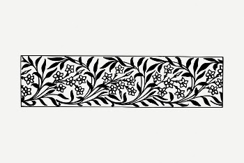 Botanical divider drawing, decorative illustration | Free PSD Illustration - rawpixel