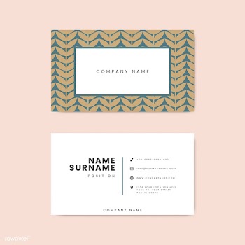 Botanical floral business card illustration | Free stock vector - 558043