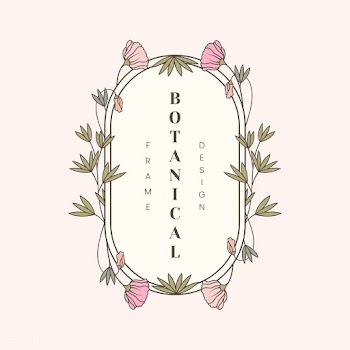 Botanical floral mockup illustration | Free stock vector - 555548