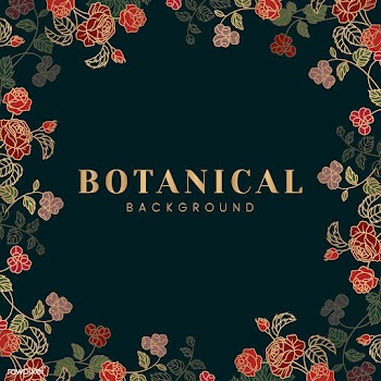 Botanical floral mockup illustration | Free stock vector - 555569