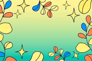 Botanical frame background, colorful leaves | Free Photo - rawpixel