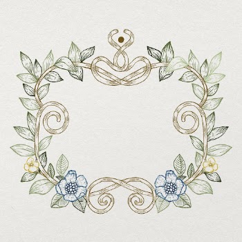 Botanical frame background, floral wreath | Free Photo - rawpixel