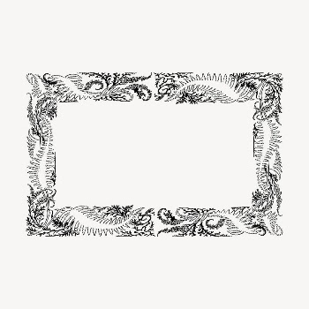 Botanical frame clipart, vintage hand | Free Vector - rawpixel