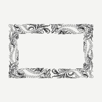 Botanical frame drawing, vintage illustration | Free PSD - rawpixel