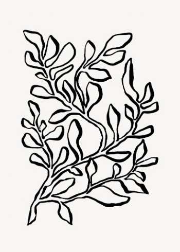 Botanical leaf line art, Chinese | Free Photo - rawpixel