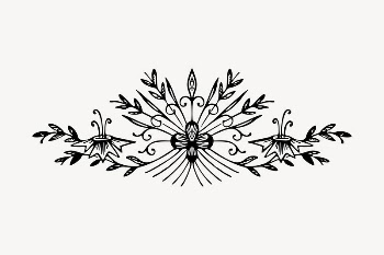 Botanical ornament clipart, drawing illustration | Free Vector Illustration - rawpixel