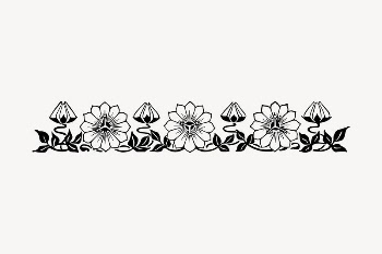 Botanical ornament clipart, drawing illustration | Free Vector Illustration - rawpixel