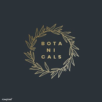 Botanical style badge design vector | Free stock vector - 523419