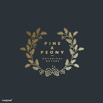Botanical style badge design vector | Free stock vector - 523511
