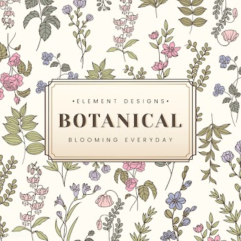 Botanical text banner | Free stock vector - 559494