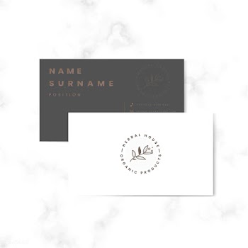 Botanical two sided name card vector | Free stock vector - 523401