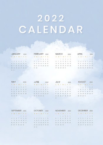 Botanical yearly editable calendar background | Free Vector - rawpixel