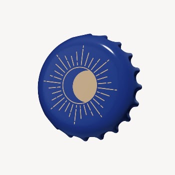 Bottle cap mockup, celestial art | Free PSD Mockup - rawpixel
