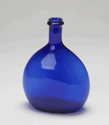 bottle-flask, blue colored glass. Original | Free Photo - rawpixel
