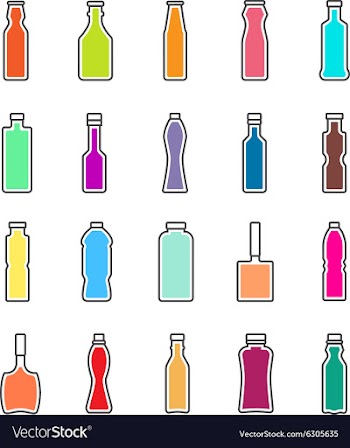 Bottle icon design vector image
